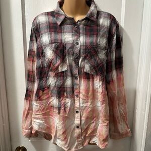 Adam Levine Custom Bleached Flannel in L